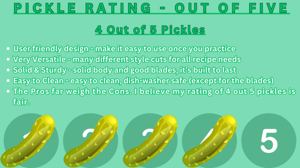 Oxo Mandoline Pickle Rating